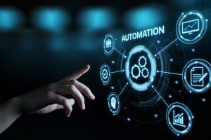 finger pointing towards automation