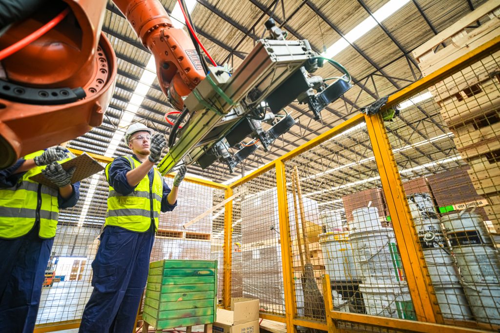Industrial-factory-worker-working-in-the-wood-manufacturing-industry